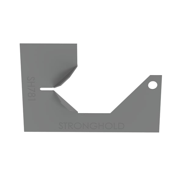 EMT/Rigid Bracket, Steel, Galvanized, Silver